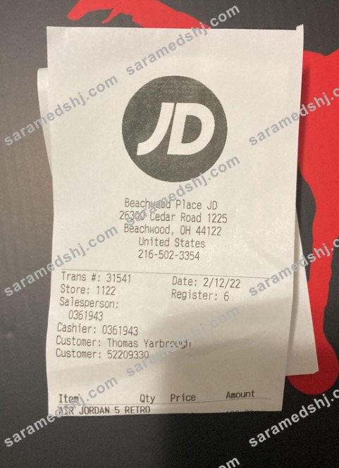 USA JD payment receipt